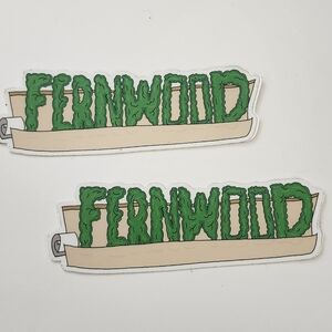 Fernwood Rolling Paper Sticker - Fun Weed-Themed Decal (Set of 2)